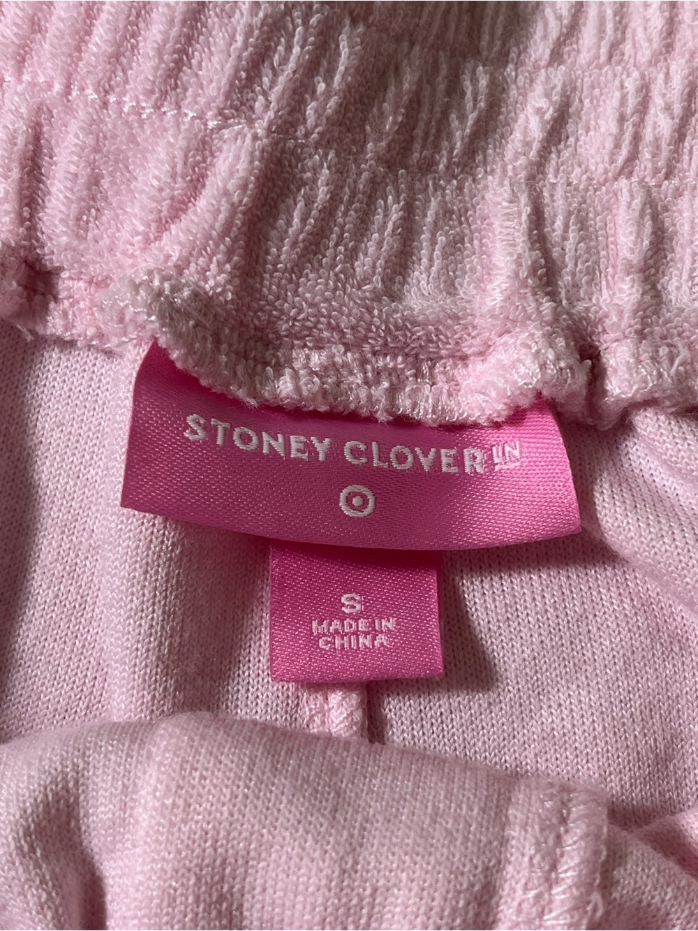 Stoney Clover Lane Light Pink Elastic Waist Lounge Shorts Size S Cotton Blend - Picture 3 of 9